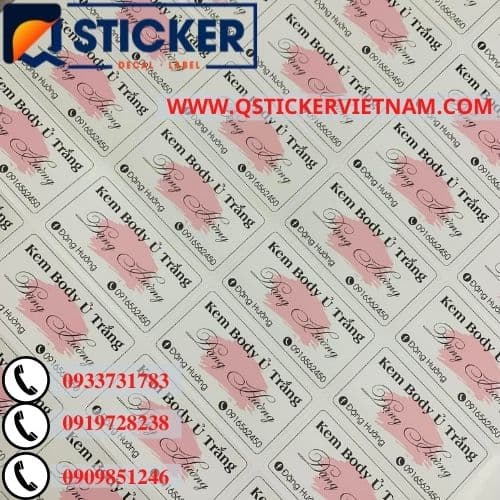 Tem kem body ủ trắng