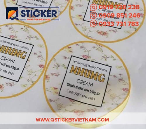 Tem dán hộp dưỡng ẩm