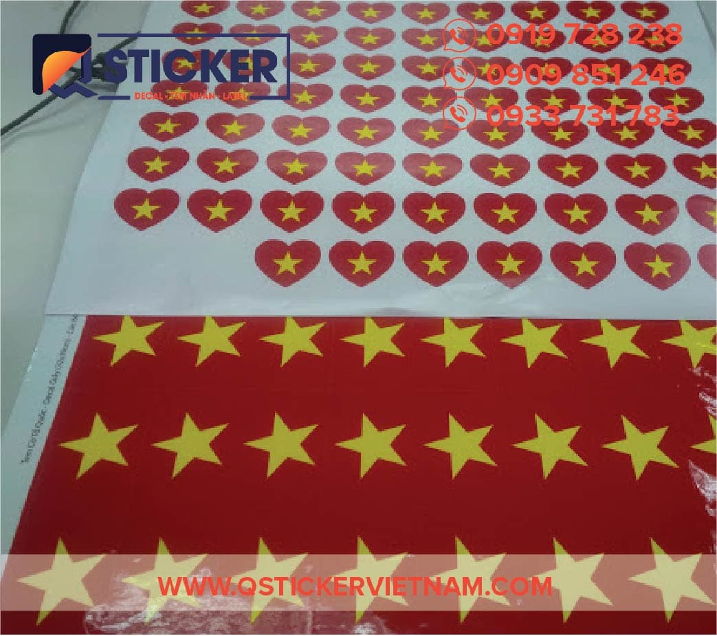 Sticker do QSticker in cho khách hàng